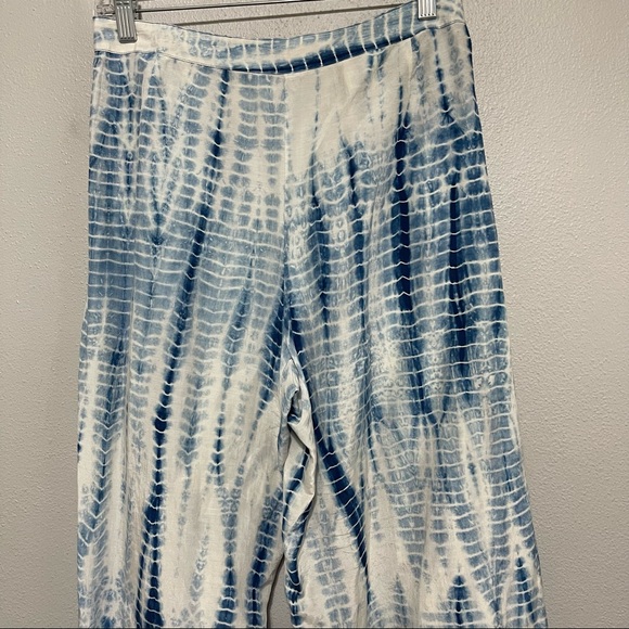 Lafayette 148 Womens Tie Dye Palazzo Wrap Front Pants - Picture 9 of 10